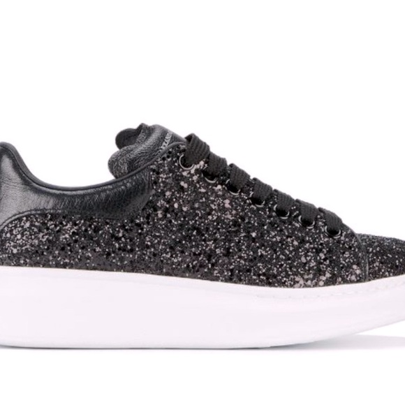 Alexander McQueen sneakers black glitter size 37. - Picture 1 of 6